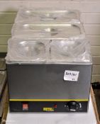 Buffalo S007 wet heat bain marie L 35 x W 60 x H 25cm