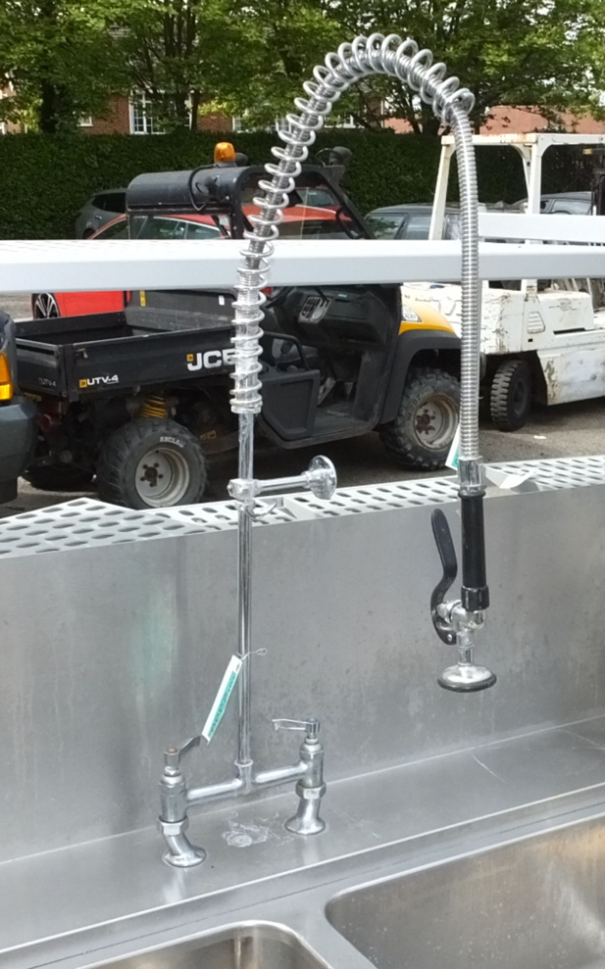 Double sink unit with hose tap and waste hole 220 x 80 x 90 (180) - Image 4 of 4