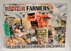 400mm x 300mm tin sign - British Farmers