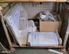 Various catering spares including fridge drawers, shelves, liners