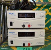 2x Rapid PS1525S DC Regulated Power Supply Units