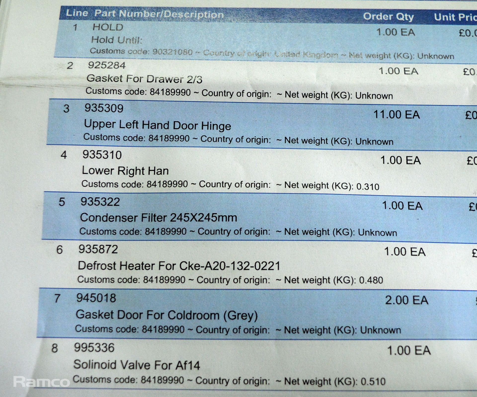 Various catering spares including rubber seals and hoses - Image 8 of 13