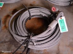 Tirfor jack cable with eye loop