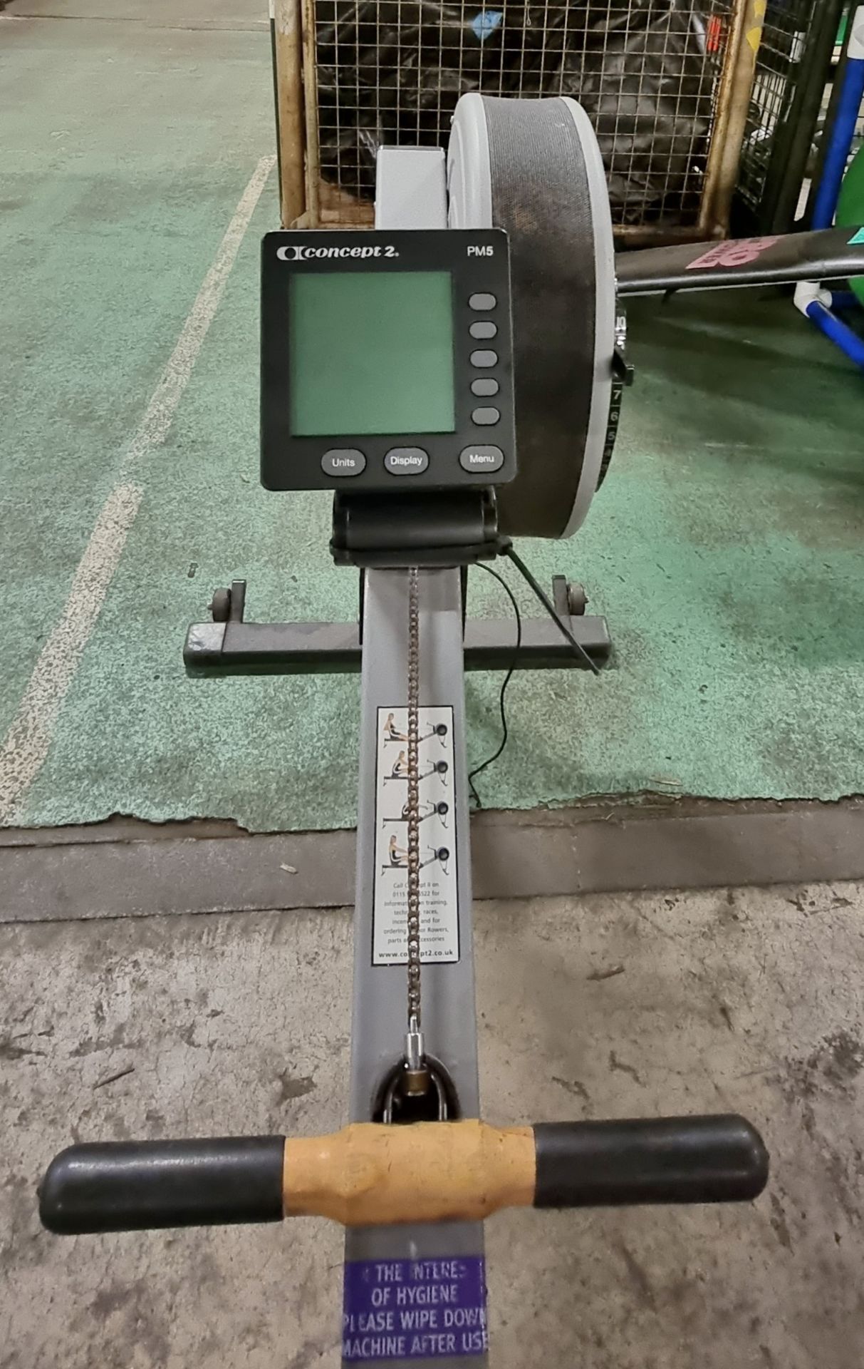 Concept 2 indoor rowing machine with PM5 display unit - Image 3 of 7