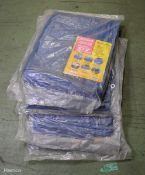 4x Marksman 540 cm x 360cm tarpaulin - laminated woven polythene