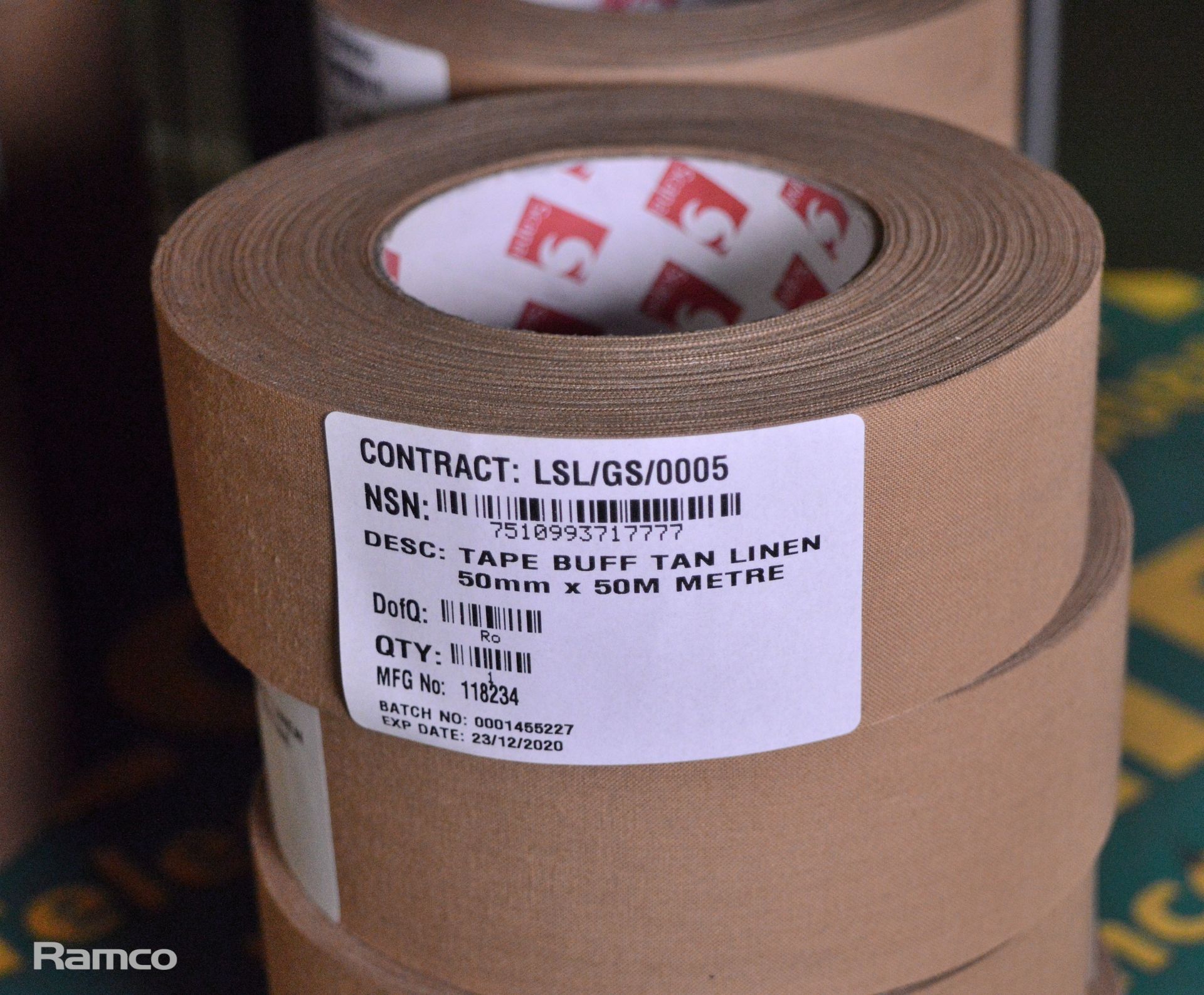 Scapa Cloth Adhesive Tape Buff Tan 50mm x 50M - 48 rolls - Image 2 of 2