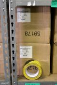 Anixter Black & Yellow flagging tape 50mm x 33M - 6 per box - 2 full boxes