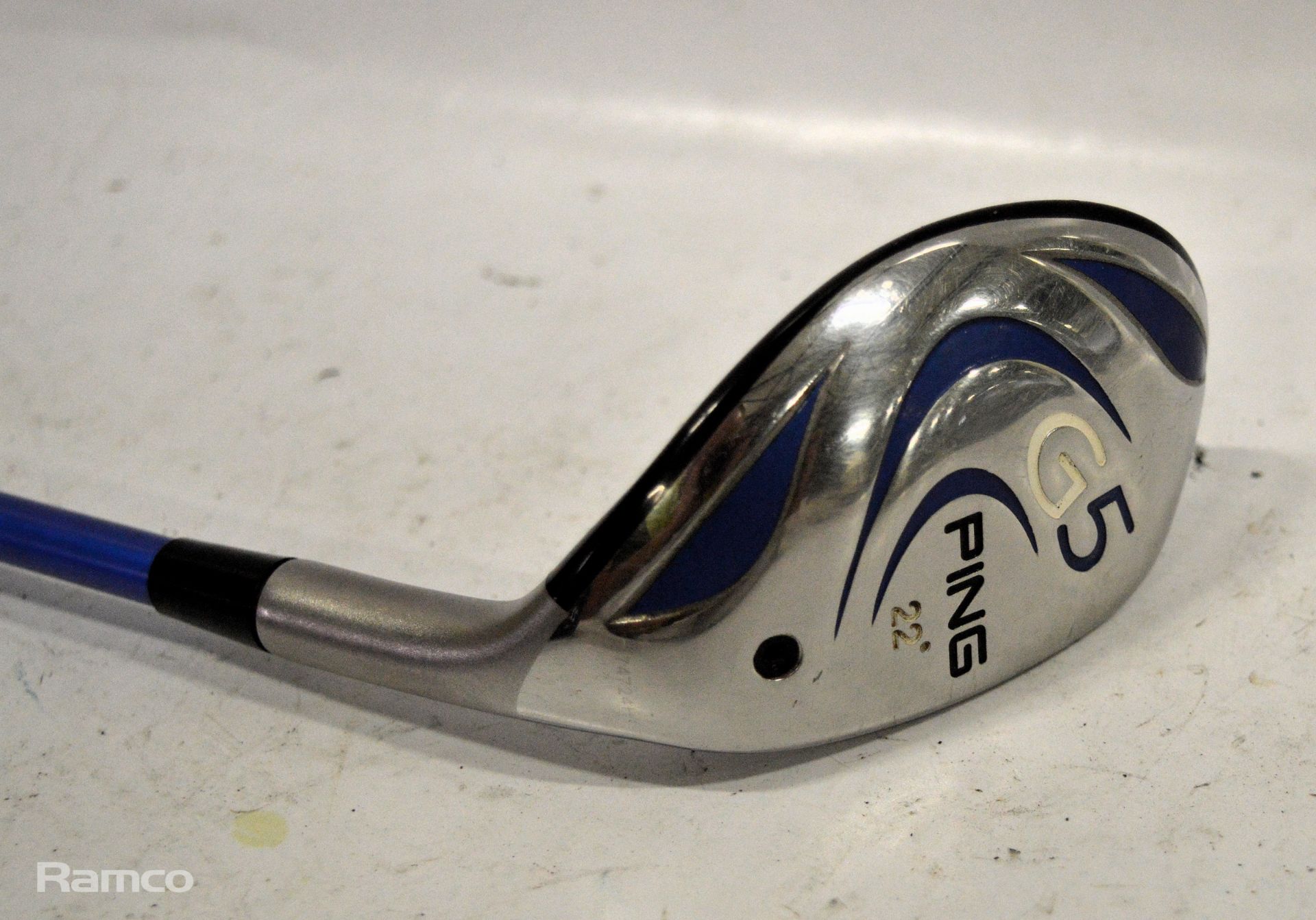 Ping G5 22 degree hybrid golf club with Grafalloy ProLaunch Blue Regular shaft original grip - Image 4 of 6