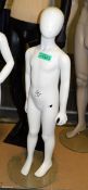 Mannequin - full body child (white)