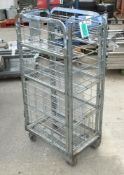 Steel Storage Roll Cage - milk trolley