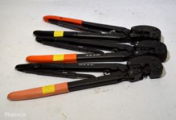 3x AMP Strato-Therm hand crimping tools