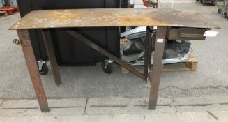 5ft x 2ft engineers metal work bench