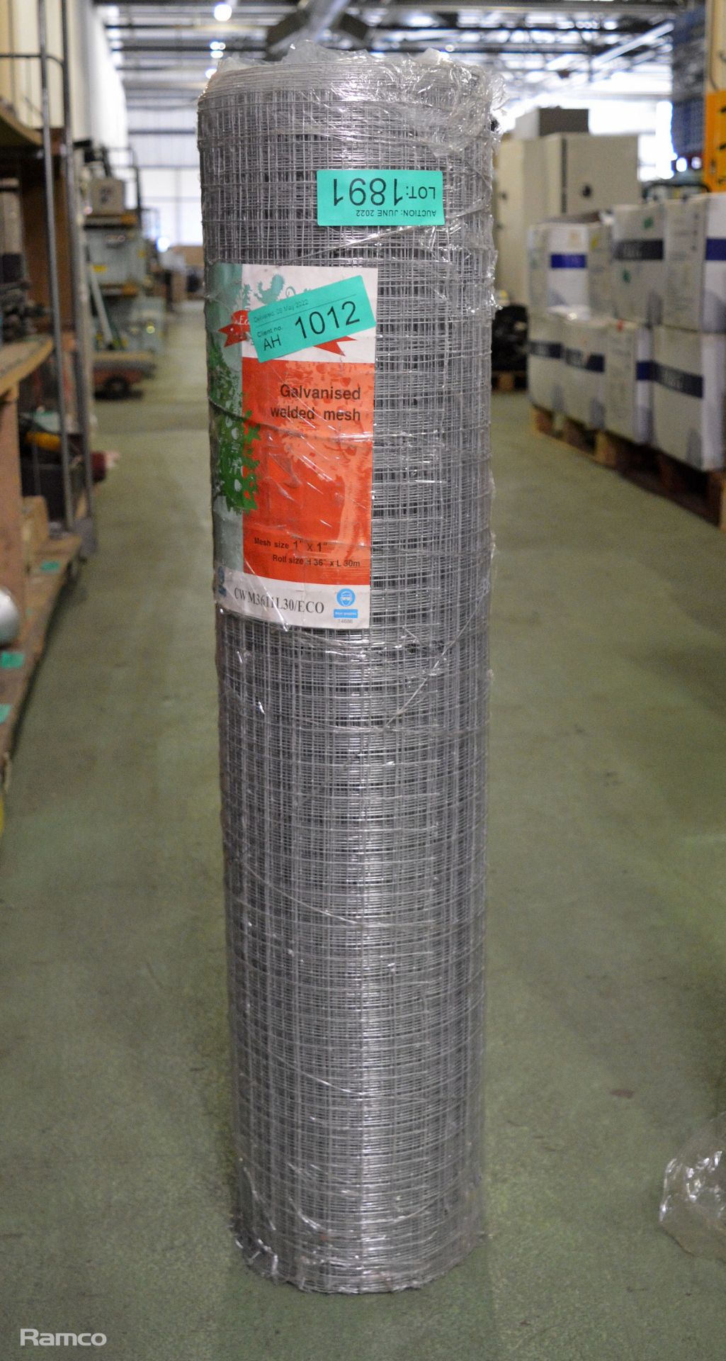 Easy gardening galvanised welded mesh - 36 inch x 30M