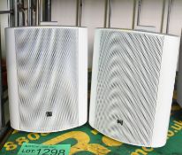 1 pair of wall mountable speakers