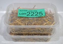 Gold plated pins - 1kg per tub - 2 tubs