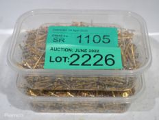 Gold plated pins - 1kg per tub - 2 tubs