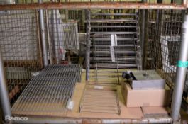 Various catering spares including oven shelving, racking