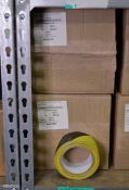 Anixter Black & Yellow flagging tape 50mm x 33M - 6 per box - 2 full boxes
