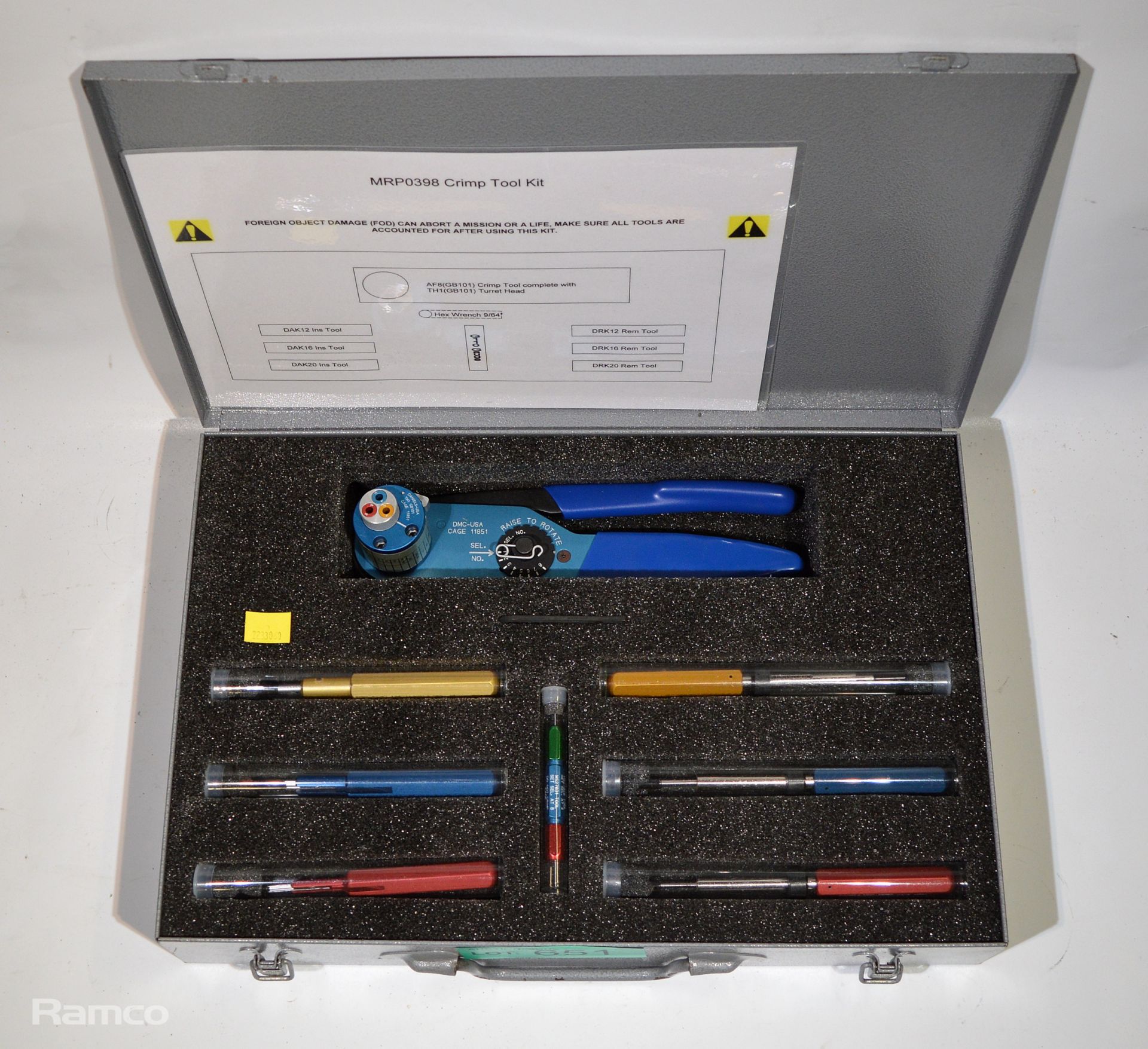 DMC MRP0398 crimp tool kit - Image 3 of 5
