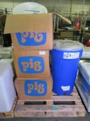 3x Pig oily water 33 gallon drum filter refill pads, Pig oily water 33 gallon drum filter