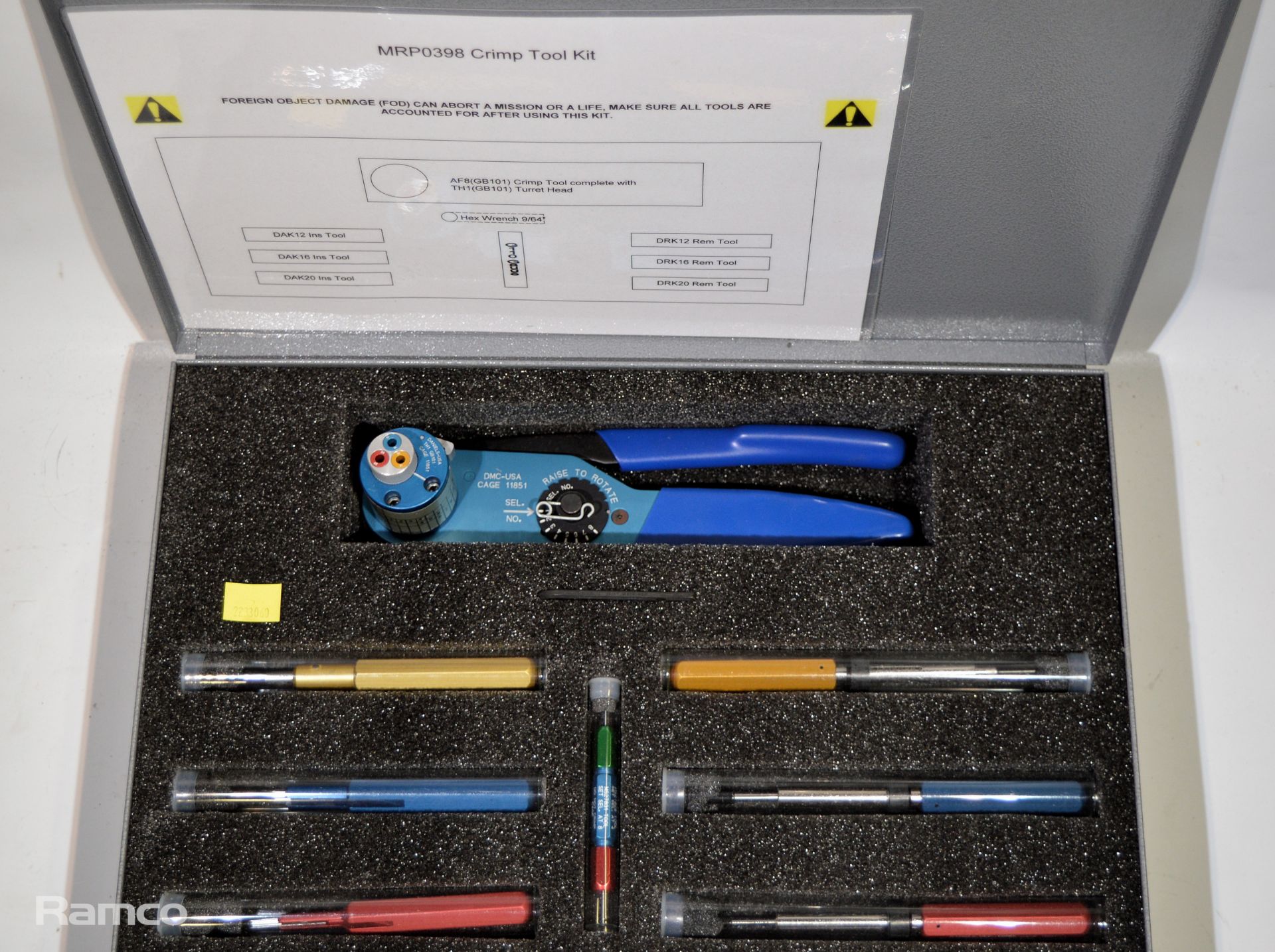 DMC MRP0398 crimp tool kit - Image 2 of 5