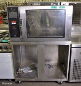 Mono BX eco-touch oven on shelving trolley