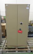 Double door combination cupboard - L92 x W48 x H183cm