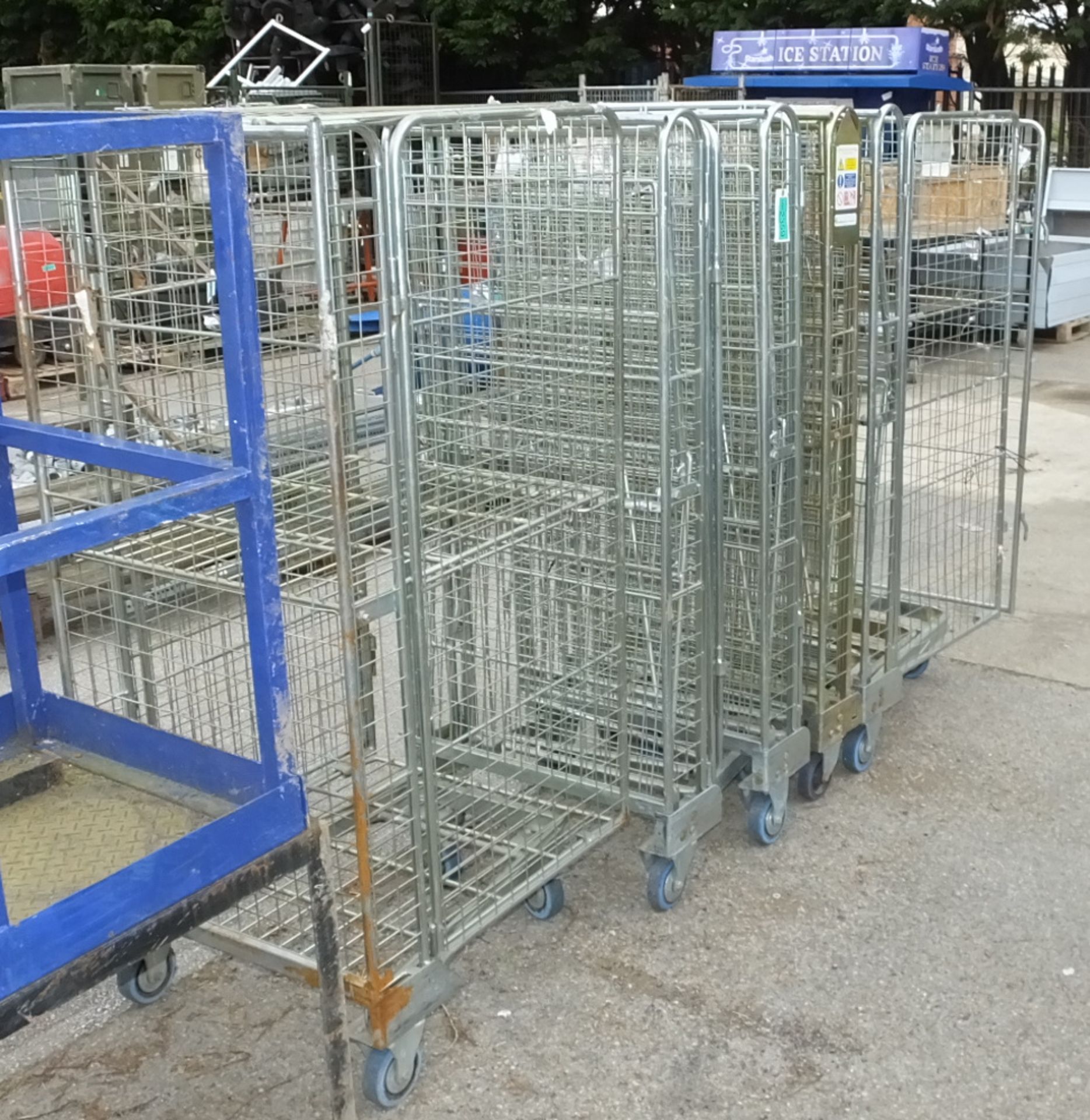 6x Palletower Mobile Caged Laundry Trollies - Image 2 of 3