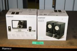 2x Edifier R19U premium PC speakers - AS NEW