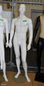 Mannequin - full body male (white gloss)