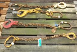 4x 1 leg - lifting chain & Hook slings