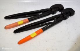 2x AMP Strato-Therm hand crimping tools