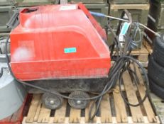 Mobile diesel engine pressure washer with lance