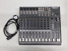 Mackie 1402VLZ PRO channel mixer in flight case