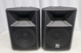 2 x Electro-Voice SX300 speakers