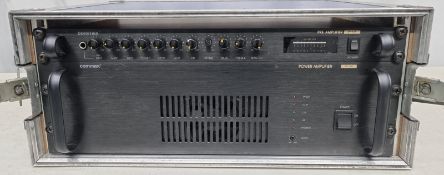 Commax Power Amp, Commax Pre Amp PP118 in flight case
