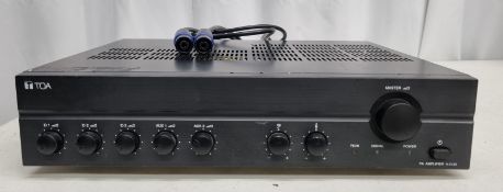 TOA 3 Channel Amplifier in flight case