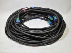 2 x Speakon NL4FX 12m cables