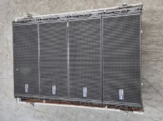 4 x RCF TTL33A 3-way active line array module with flying frame in flight case