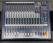 Soundcraft MPM 12/2 12ch Mixing Desk in flight case