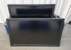 2 x NEC LCDV551 55 inch LCD Display in flight case