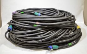4 x Speakon NL4FX 20m cables