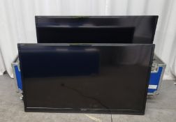 2 x Sharp 60 - LC-60LE636E TVs in flight case