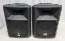 2 x Electro-Voice SX300 speakers