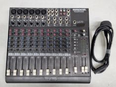 Mackie 1402-VLZ channel mixer in flight case