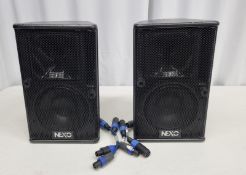 2 x Nexo PS8 Speaker in flight case