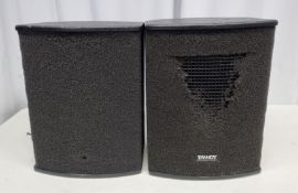 2 x Tannoy V12 speakers in flightcase