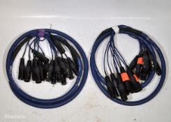 2 x Multi-pair stage cables
