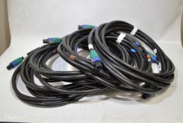4 x Speakon NL4FX 10m cables