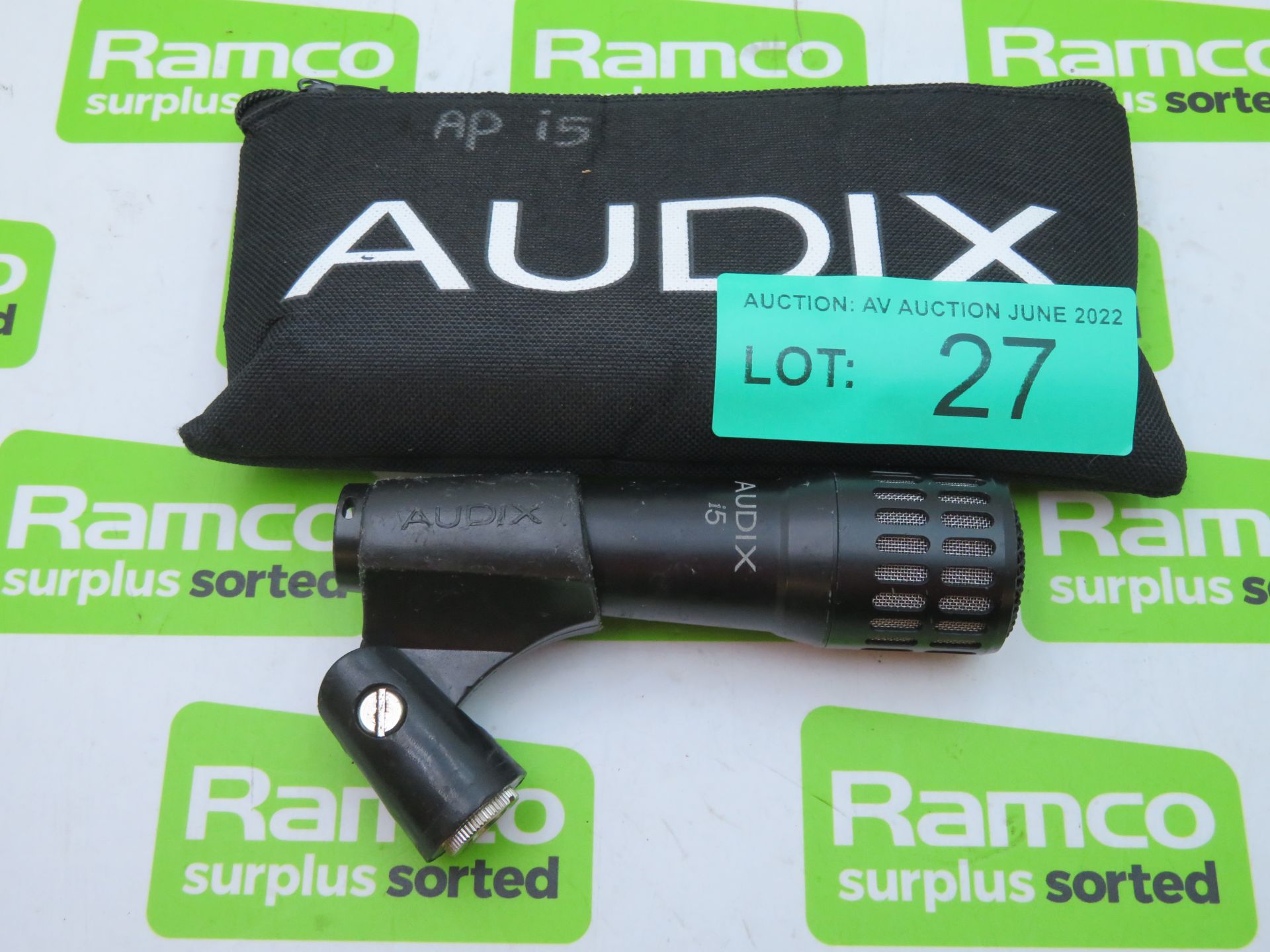 Audix i5 all-purpose professional dynamic instrument microphone